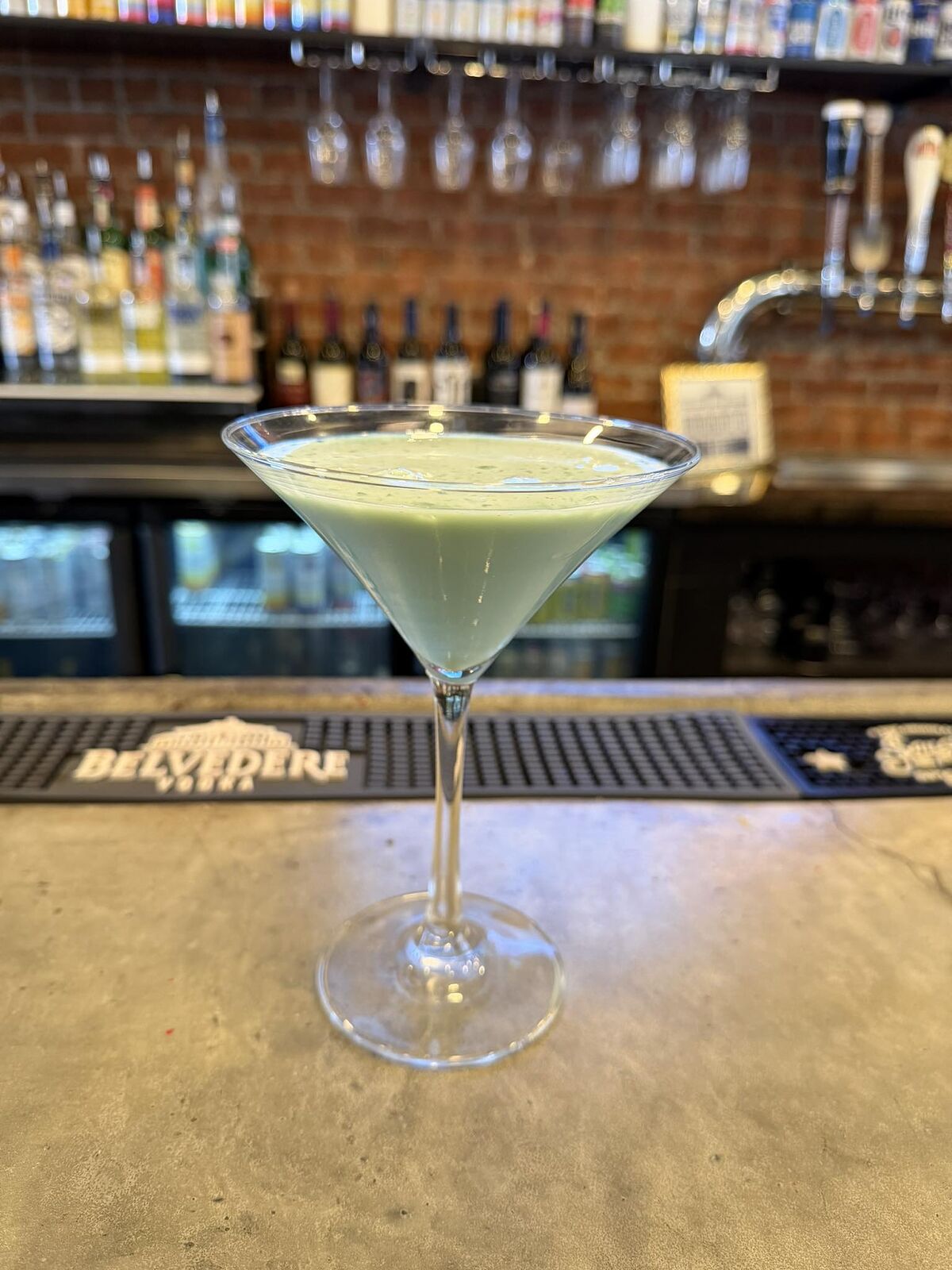 Cocktail martini at the bar