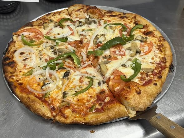 Veggie lovers pizza